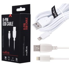  Hálózati Töltő - USB-A - Micro usb3A 1M (fehér) - Maxlife MXTC-01