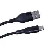 Adatkábel - 1M - USB-A - USB-C - szött - fekete - MaxLife MXUC-07