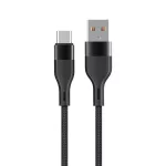 Adatkábel - 1M - USB-A - USB-C - szött - fekete - MaxLife MXUC-07