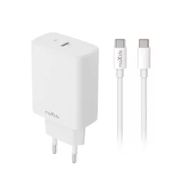   Hálózati töltő - 30W - USB-C + USB-C - fehér - Maxlife MXTC-10-30C
