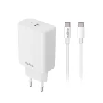 Hálózati töltő - 20W - USB-C + USB-C - fehér - Maxlife MXTC-10-20C
