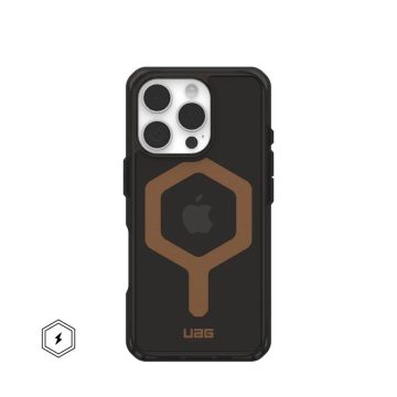   Case (UAG) Urban Armor Gear Plyo compatible with MagSafe for IPHONE 16 Pro black / bronze