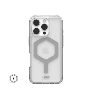   Case (UAG) Urban Armor Gear Plyo compatible with MagSafe for IPHONE 16 Pro ice / silver