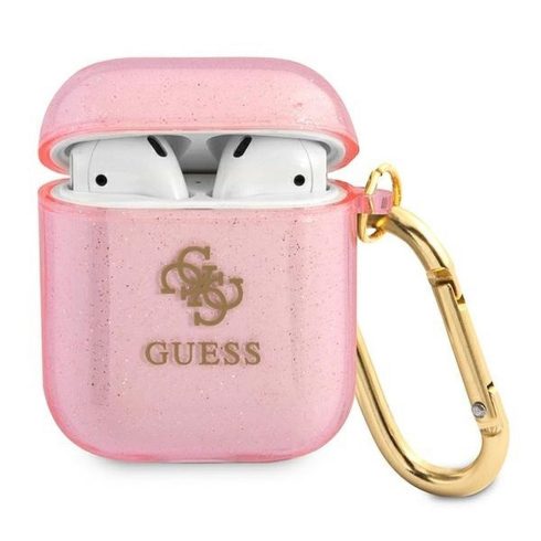 GUESS case for APPLE AirPods 1/2 GUA2UCG4GP (Glitter Collection) pink