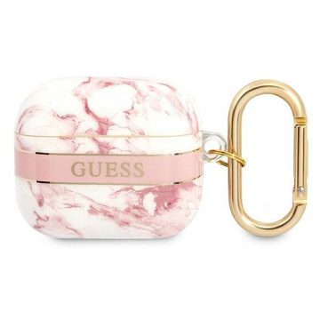   GUESS case for APPLE AirPods 3 GUA3HCHMAP (Marble Strap Collection) pink