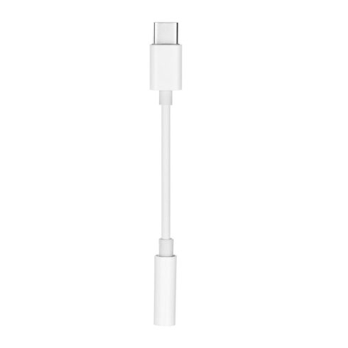 Adapter AUX Type C (male) to Jack 3,5 mm (female) white