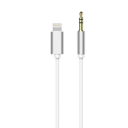 Cable AUX Lightning (male) to Jack 3,5 mm (male) white