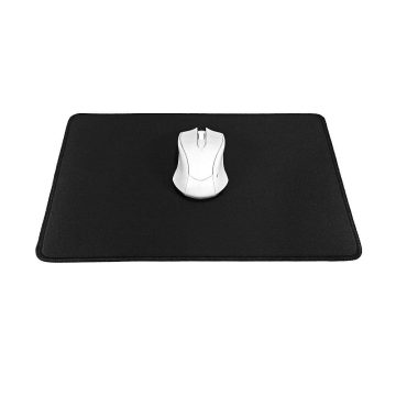 Mousepad 350 x 250 x 3 mm black with black stitching