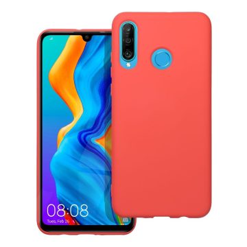 SILICONE case for HUAWEI P30 Lite peach