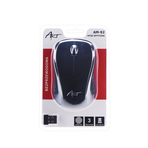 ART wireless computer mouse 2400 dpi AM-92 black