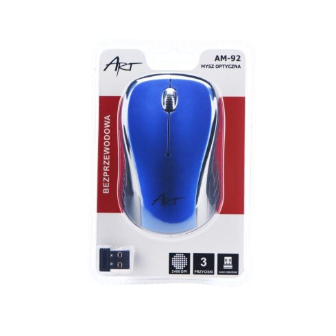 ART wireless computer mouse 2400 dpi AM-92 blue