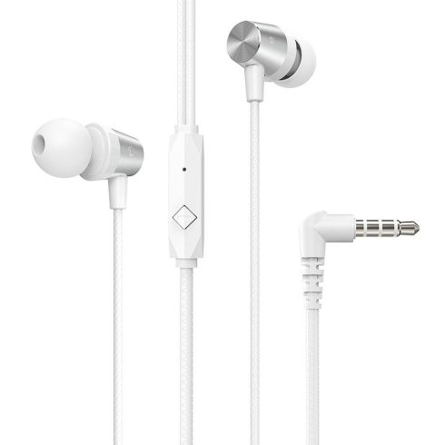 HOCO wire earphones Jack 3,5 mm with microphone M79 white