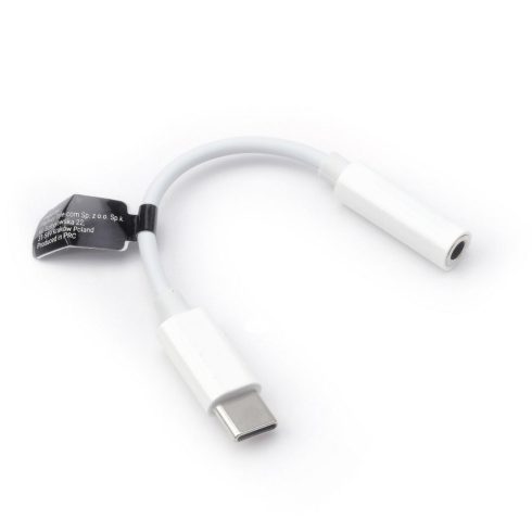 Adapter AUX Type C (male) to Jack 3,5 mm (female) BOX white