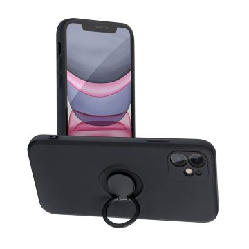 SILICONE RING case for IPHONE 11 black