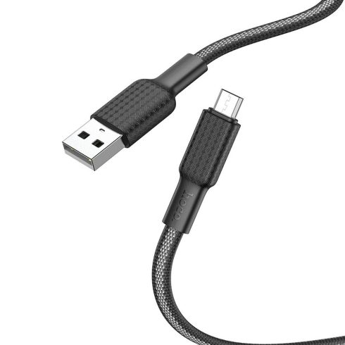 HOCO cable USB A to Micro USB 2,4A X69 1 m black white