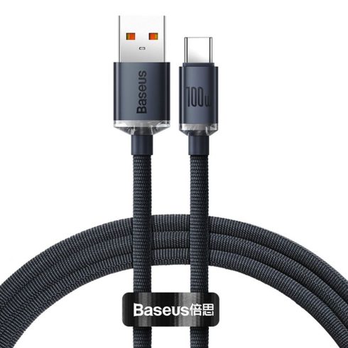 BASEUS cable USB A to Type C PD 100W Crystal Shine CAJY000401 1,2 m black