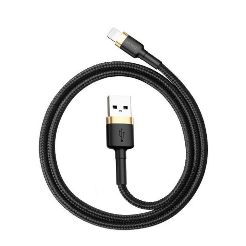 BASEUS cable USB A to Lightning 2,4A Cafule CALKLF-BV1 1 m black gold