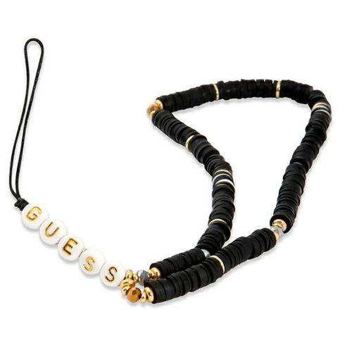 GUESS phone strap GUSTPEARK (Heishi Beads) black