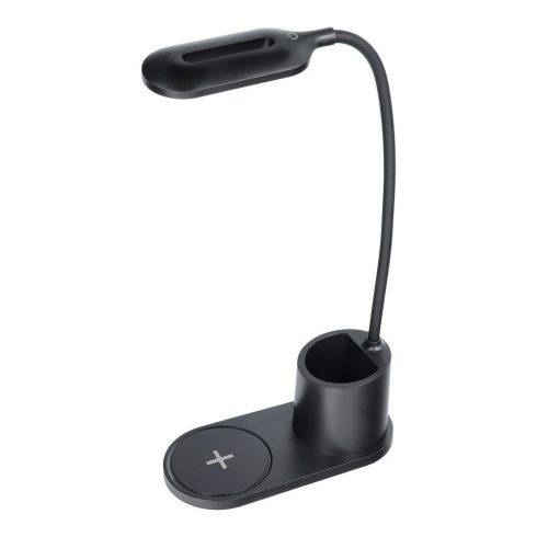 LED desk lamp with wireless charger 2A 10W HT-513 black