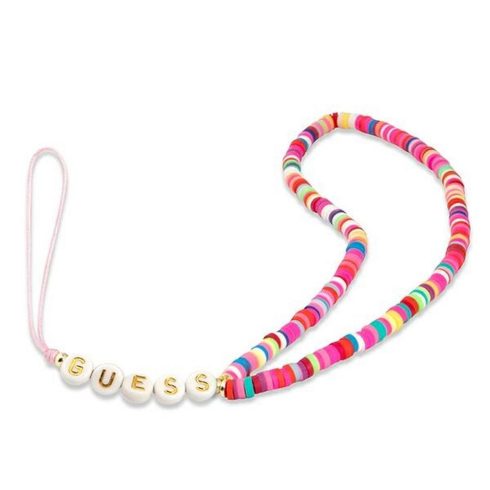 GUESS phone strap GUSTGMPP multicolor pink