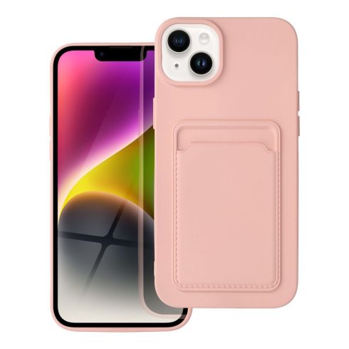 CARD case for IPHONE 14 Plus pink