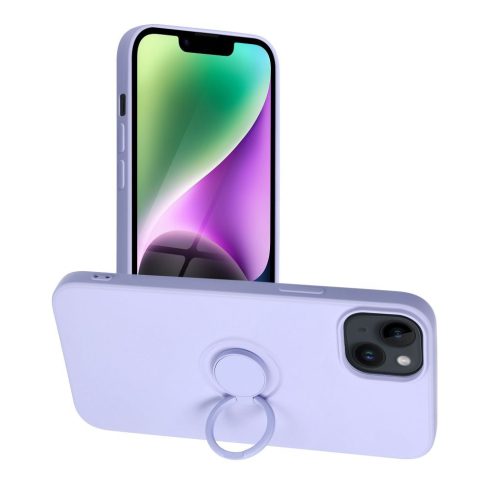 SILICONE RING case for IPHONE 14 Plus violet