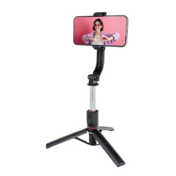   Combo selfie stick with tripod and remote control bluetooth black SSTR-13