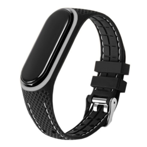 Elastomer strap LIFESTYLE for XIAOMI Mi Band 5 / 6 black (03)