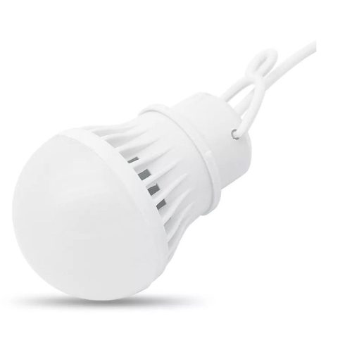 LED bulb to USB A warm white light 200 lm 3W 1 m white