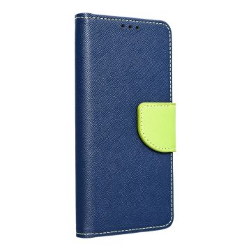 FANCY Book case for SAMSUNG A54 5G navy / lime