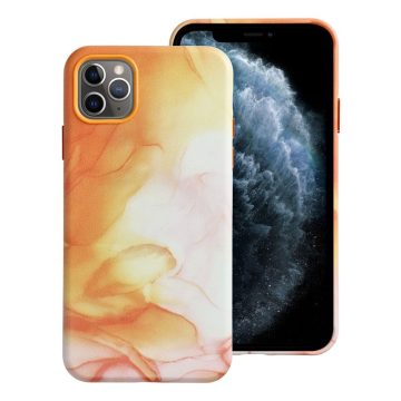 LEATHER MAG COVER case for IPHONE 11 Pro Max orange splash