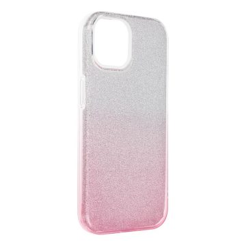 SHINING Case for IPHONE 15 transparent pink