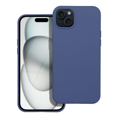 SILICONE case for IPHONE 15 Plus blue