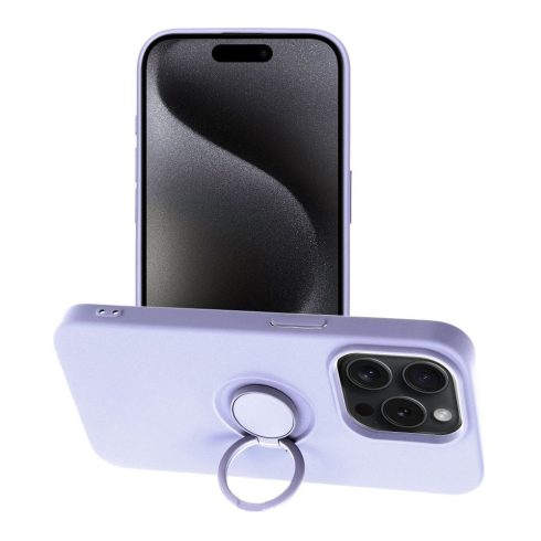 SILICONE RING case for IPHONE 15 Pro violet