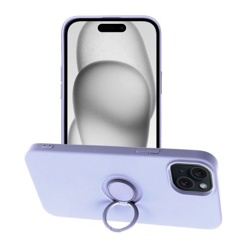 SILICONE RING case for IPHONE 15 Plus violet