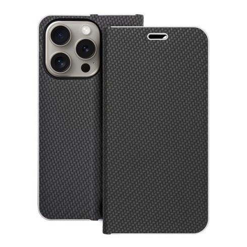 LUNA Book Carbon for IPHONE 15 Pro black