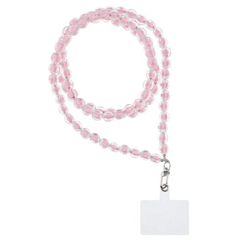 COLORFUL pendant for the phone / cord length 120cm (60cm in the loop) / on neck - lite pink