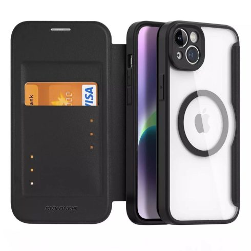 DUX DUCIS wallet case SKIN X PRO compatible with MagSafe for IPHONE 14 Plus black