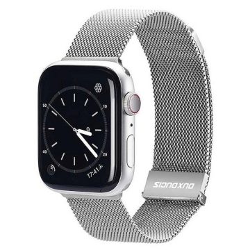   DUX DUCIS starp MILANESE stainless steel magnetic for Apple Watch 42 / 44 / 45 mm grey