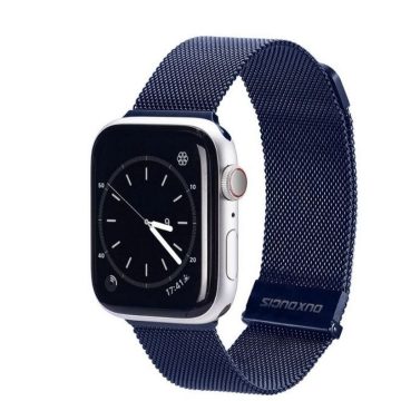   DUX DUCIS starp MILANESE stainless steel magnetic for Apple Watch 42 / 44 / 45 mm blue