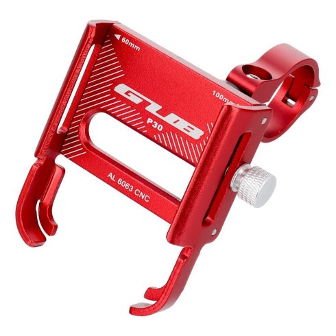 GUB bike holder for mobile phone P30 Aluminium red