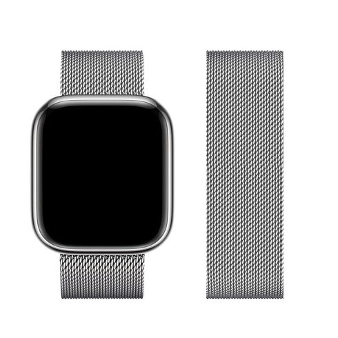 FORCELL F-DESIGN FA03 magnetic stainless steel strap for APPLE Watch 42 / 44 / 45 / 49 mm silver