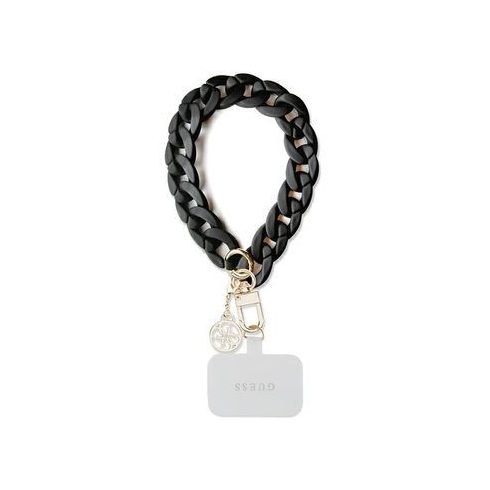 GUESS hand strap GUOUCBMC4MK (Large Chain Acrylic 4G Charms) black