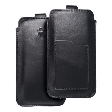   ROYAL - Leather universal blet pocket / black - Size 2XL+wide - SAMSUNG A12 / NOTE 9 / XIAOMI REDMI NOTE 10 PRO