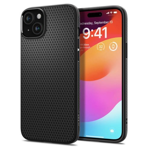 SPIGEN case LIQUID AIR for IPHONE 15 matte black