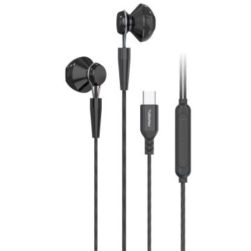   PAVAREAL wire earphones Type C with microphone PA-M10C black [DAC]