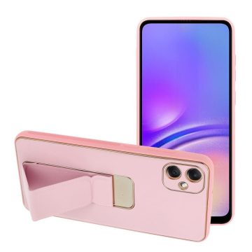 LEATHER CASE KICKSTAND for SAMSUNG A05 pink