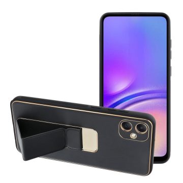 LEATHER CASE KICKSTAND for SAMSUNG A05 black