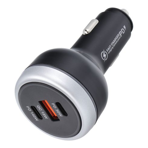 Car charger USB A + 2 x Type C PD QC3.0 3A 191W CC69-2C1A black