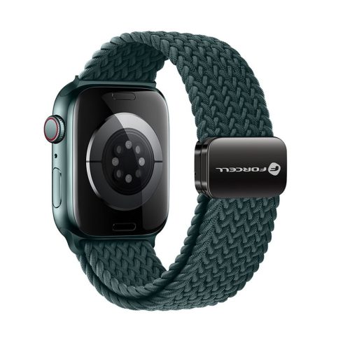 FORCELL F-DESIGN FA02 nylon magnetic strap for APPLE Watch 38 / 40 / 41 mm rainforest green